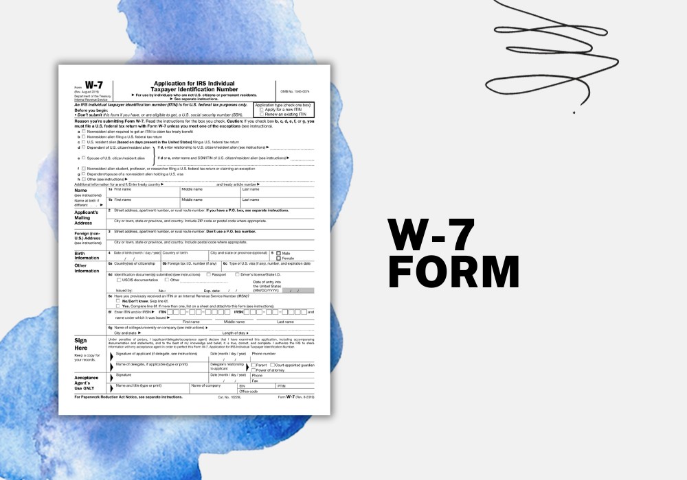 Printable W-7 Form